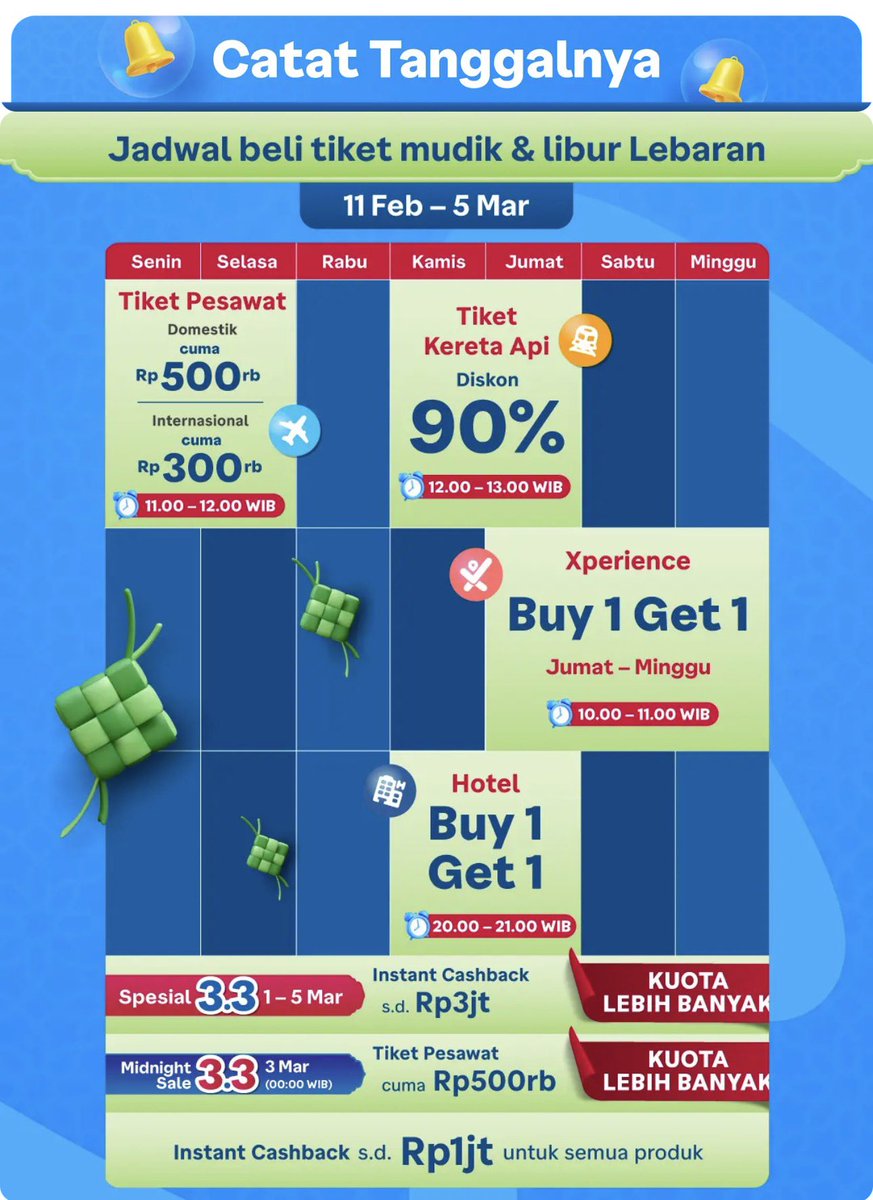 queerisy's tweet photo. GUYS CATETTT TANGGAL WAR TIKET ✈️ BUAT MUDIK &amp; LIBUR LEBARAN!!!

kapan lagi ke Bangkok, Singapore, Kuala Lumpur cuma bayar 300Ribu 😭 terus buat domestik cuma bayar 500Ribu… ini war cepet-cepetan kuota terbatas tiap jam 11 YAAA

hunting FULL promonya di: https://t.co/iJAmOtSgc5 https://t.co/PZSPUkb2vu