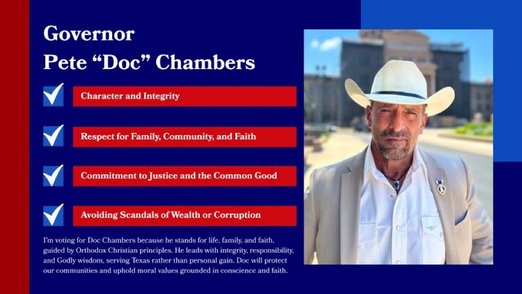 melmurrey's tweet image. Child predators won’t want to mess with Texas anymore once @DocPete4Texas is governor. 

That happening is dependent on #Texans getting out to vote and taking all their kinfolk with them. #GOTV 

Early voting is happening now through the 27th. Republican primary election day is