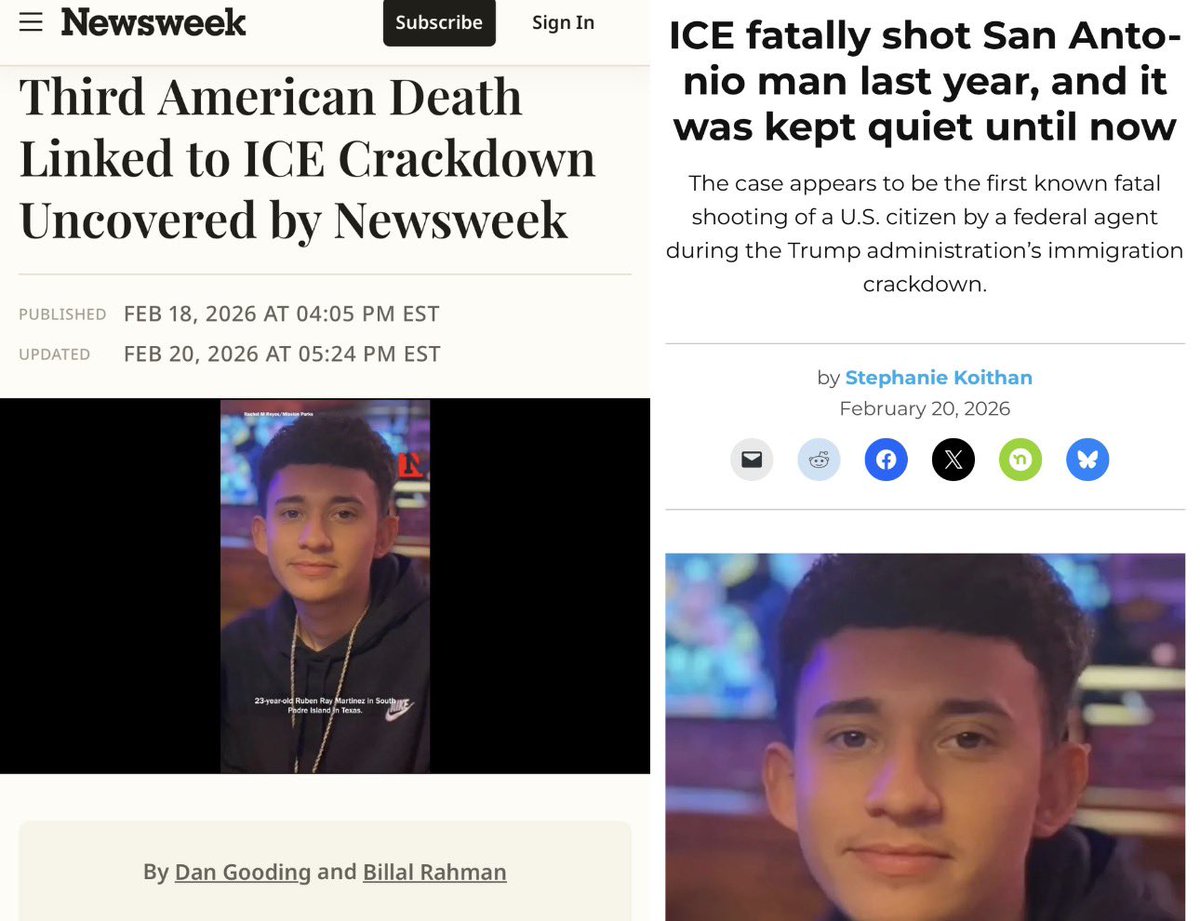 TheTNHoller's tweet image. Add another 🇺🇸 citizen to ICE’s kill list. 

Ruben Ray Martinez (23)

newsweek.com/ice-agent-fata…