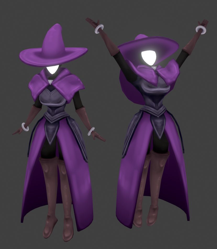 Textured the Sorceress 
#gamedev