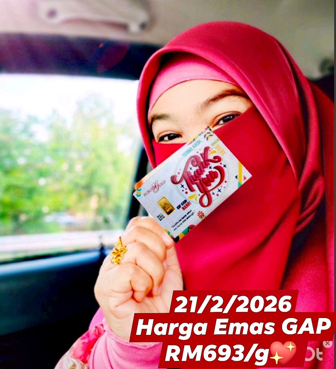 ZulkifliJamil's tweet photo. Jgn tunggu hrga naik baru nk mula.
Skrg hrga RM693/g
Prnah naik hrga tertinggi RM764/g pd 29/1/26 kelmarin.
Mulakn walau RM100 /0.25g
Sedikit tapi konsisten, insha-Allah jadi asbab rezeki lbh terjaga
Simpan emas Langkah kecil harini, ketenangan besar nnti.
https://t.co/RIBpCljEuQ https://t.co/2FIyicoY1p
