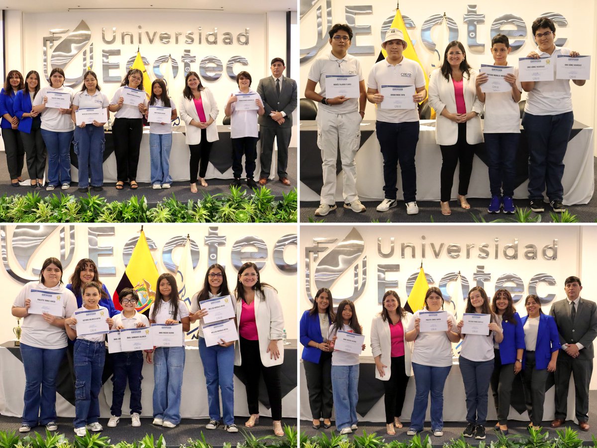 uecrearonline's tweet photo. Reconocimos los logros obtenidos por nuestros estudiantes de la selección de Robótica ‘CREARtefactos’, quienes a lo largo del año lectivo 2025-2026 consiguieron 60 medallas y dos podios intercolegiales 🥈🥉 en diversas competencias.

#CREAROnline #AprendeSinLímites https://t.co/r1L8dLunZ4