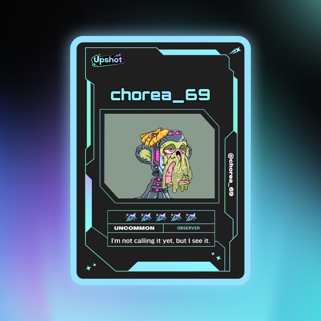 chorea_69's tweet photo. Just ripped my Predictor Card!

Ready to claim instant cash prizes, free packs and more.

Welcome to Prediction Play on @upshot_cards

Your turn
https://t.co/PpZ6uTxE5W https://t.co/x72T33D6sC