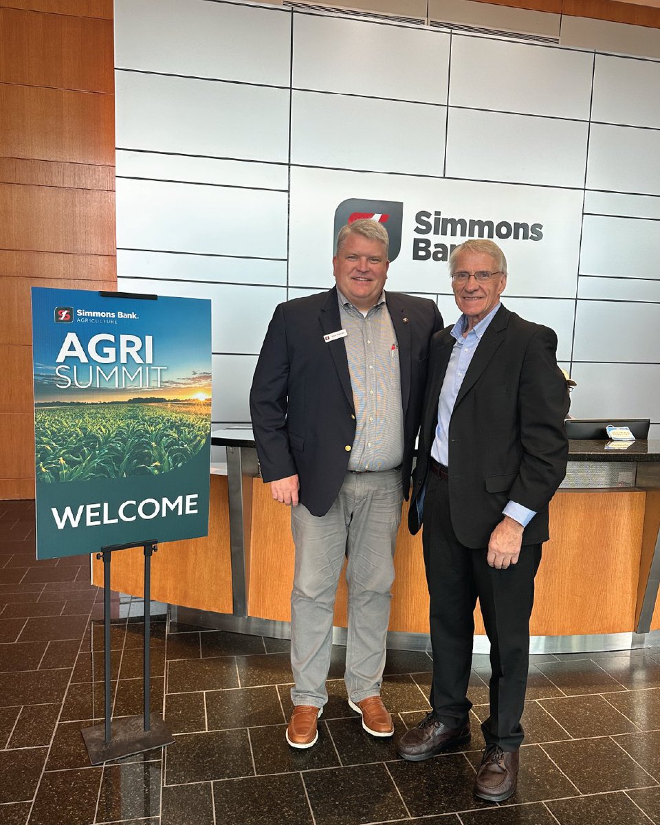 simmons_bank's tweet photo. Yesterday's Agri Summit was filled with meaningful conversations, valuable insights and the kind of connections that strengthen our agricultural community. We are grateful for our speakers, guests and everyone who made this event possible.

#agriculture #simmonsbank https://t.co/lJT7Ngr8mc