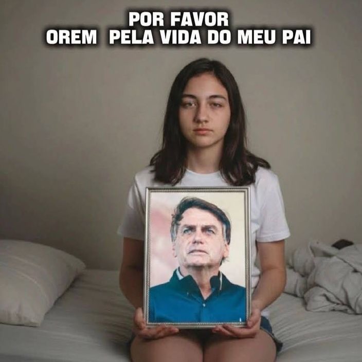 🚨🚨🚨 ATENÇÃO PATRIOTAS 🚨🚨🚨

👉 Laurinha Bolsonaro tem um pedido a fazer para você, ela quer que todos que estão vendo esta publicação faça uma Oração pela vida e Saúde de Jair Messias Bolsonaro.

⚠️ ISSO É MUITO IMPORTANTE ⚠️

- Bolsonaro pode contar com sua oração???