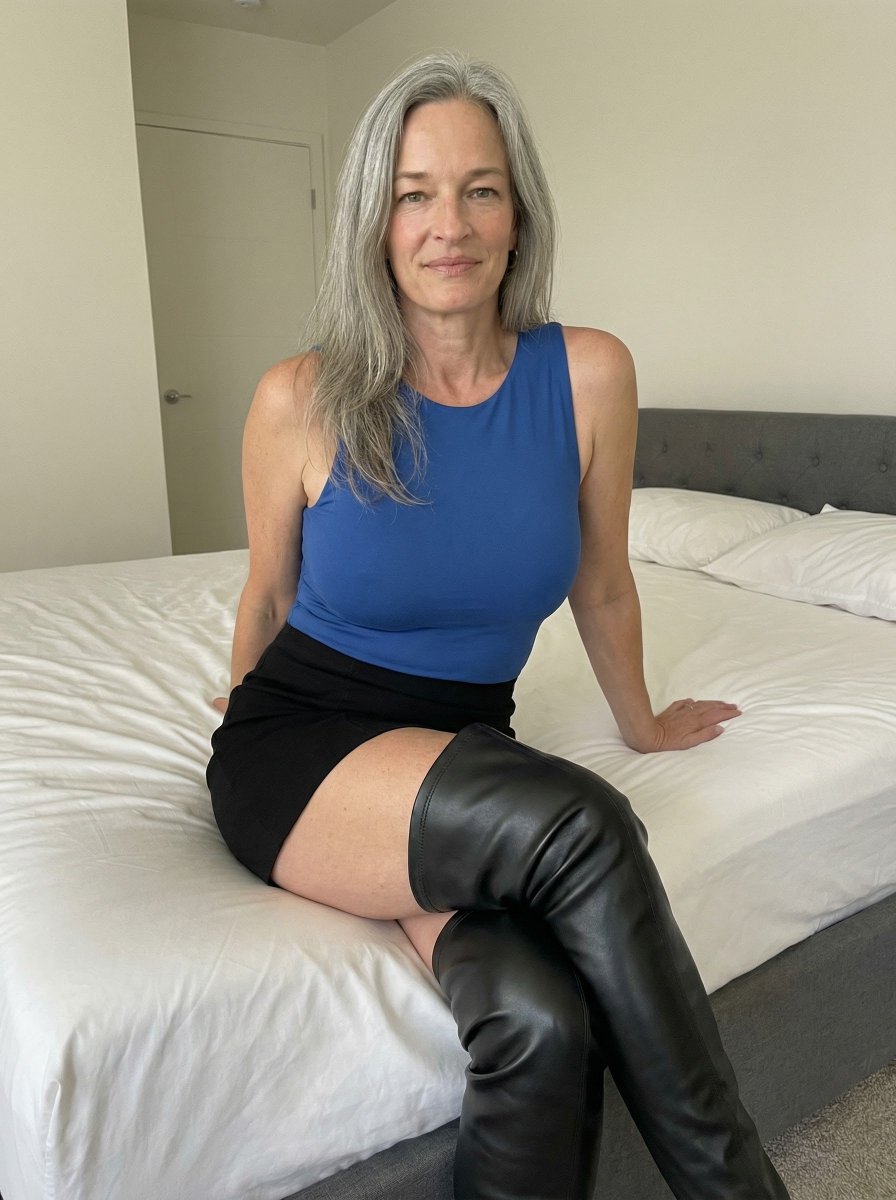 gilfgrace's tweet image. My ex-husband said my gray hair makes me look unattractive. 

Is that true?