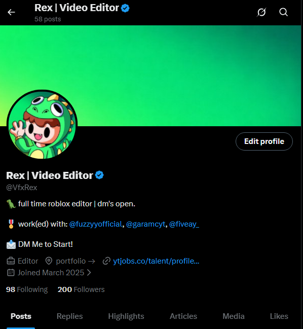 Rex | Video Editor tweet media