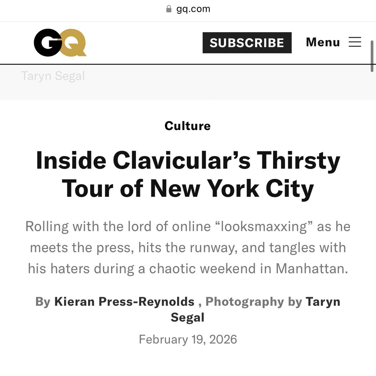 Vogue platforming a rapist. GQ platforming a Nazi. Big week for Condé Nast!