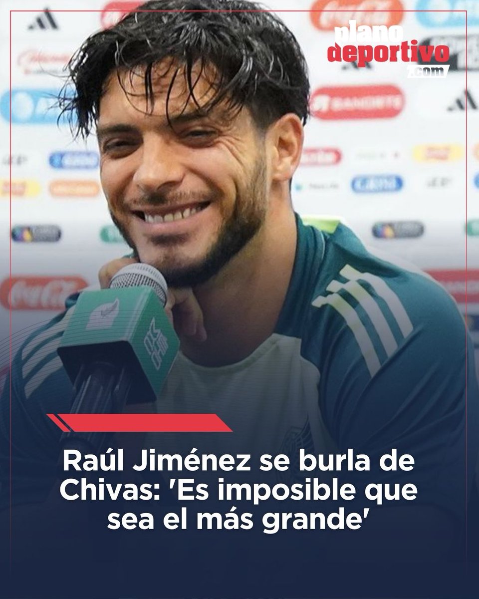 💥 ¡BOOM! Raúl Jiménez no se guardó nada contra el Rebaño. 💥

"Es imposible que Chivas sea el más grande". El delantero del Fulham reafirma su ADN azulcrema con una declaración que ya está ardiendo en redes 🦅🚫🐐 tinyurl.com/3zsyk2kb

#RaulJimenez #Chivas #LigaMX