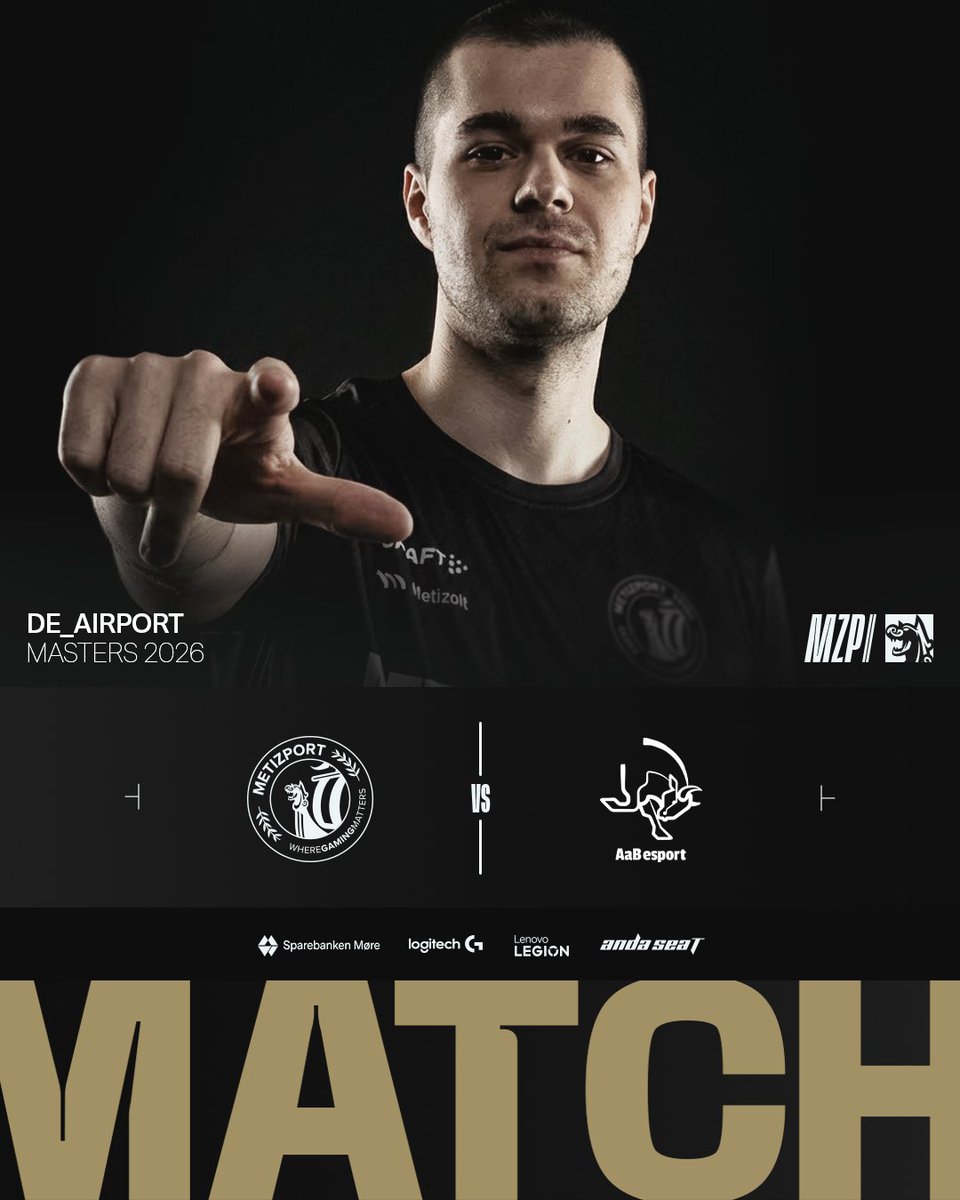 Metizport's tweet photo. Time to fight for the semi-final spot in @airport_masters
@landingzone2026
๐: AaB esport
โฒ๏ธ: 10:00 CET
#riseabovetherest - #wheregamingmatters https://t.co/mu1H4wIwmS