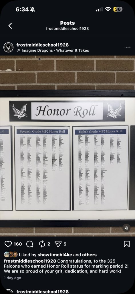 Honor roll again 3.67 gpa <a href="/CoachRush_CTFB/">Coach Marvin Rushing</a> <a href="/Coach_Cash_/">Coach Ca$h</a>