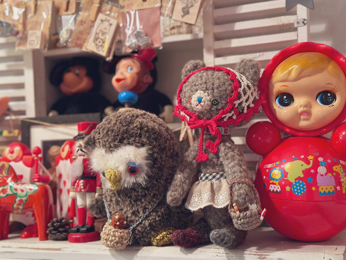 先日オーダー品のくまちゃんお届けに行ってまいりました。早速、以前お