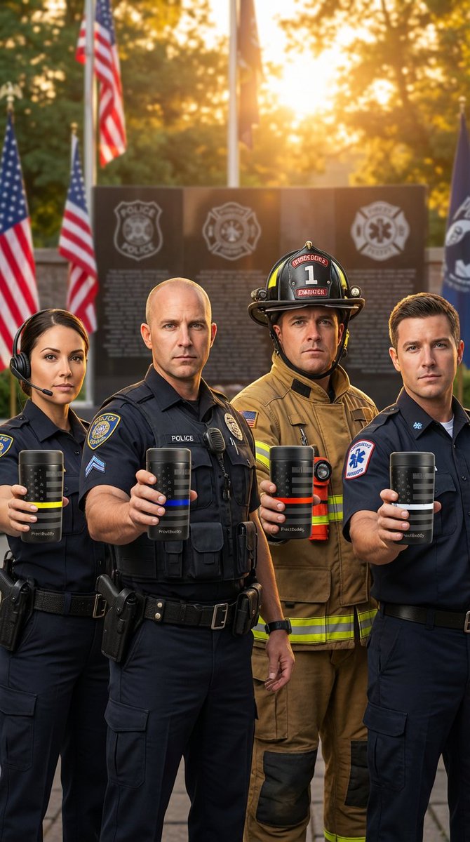 bluelinecustom's tweet image. Our First Responder Collection Frost Buddy can coolers are designed to represent the heroes who serve — Police, Fire, EMS, and Dispatch. #FirstResponders #BackTheBlue #SupportFirstResponders #ThinLine #CustomDrinkware #FrostBuddy #BlueLineCustomGifts