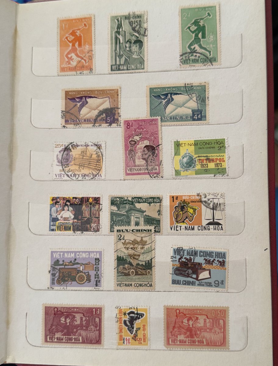 vintage stamps from vietnam
