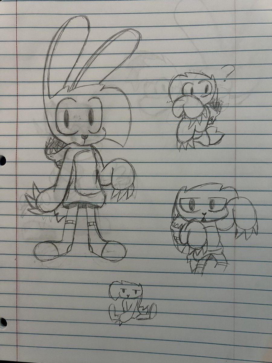 I’ve been drawing sketches of a redesign for spawny’s Dino onesie thing, what do yall think?