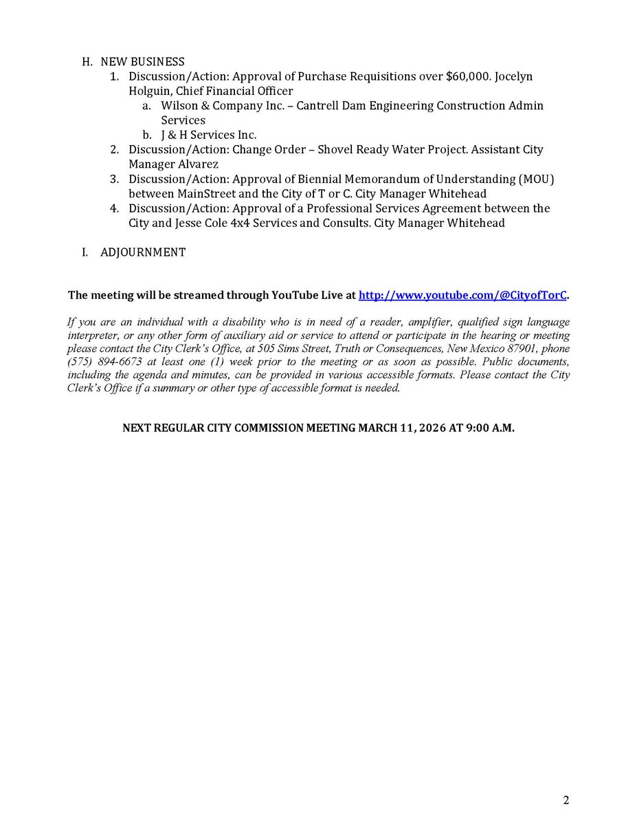 City of Truth or Consequences tweet media