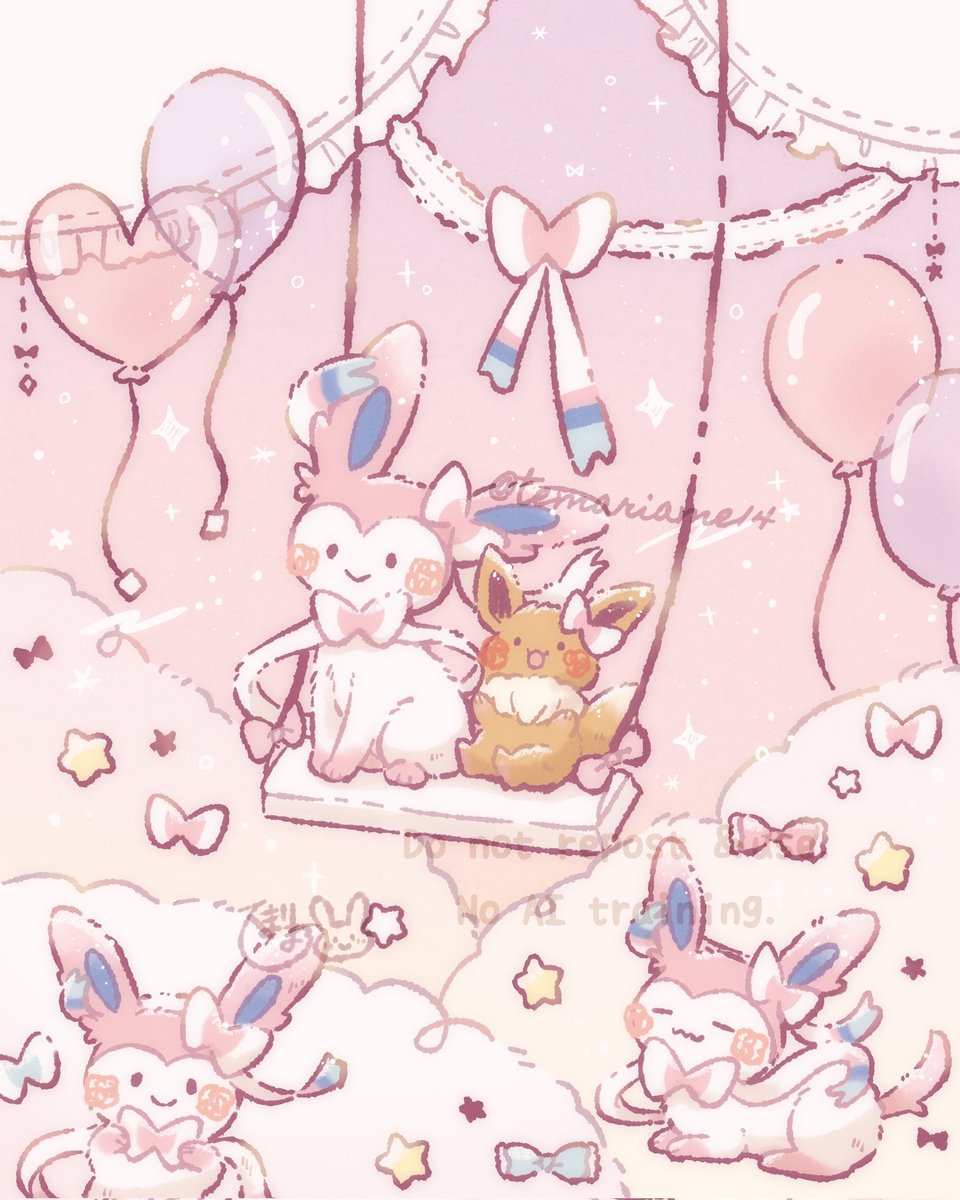 ニンフィアちゃんとイーブイちゃん🎀

(再掲)

#ニンフィアの日