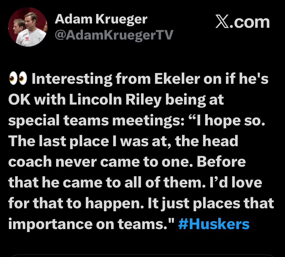 Husker X's & O's tweet media
