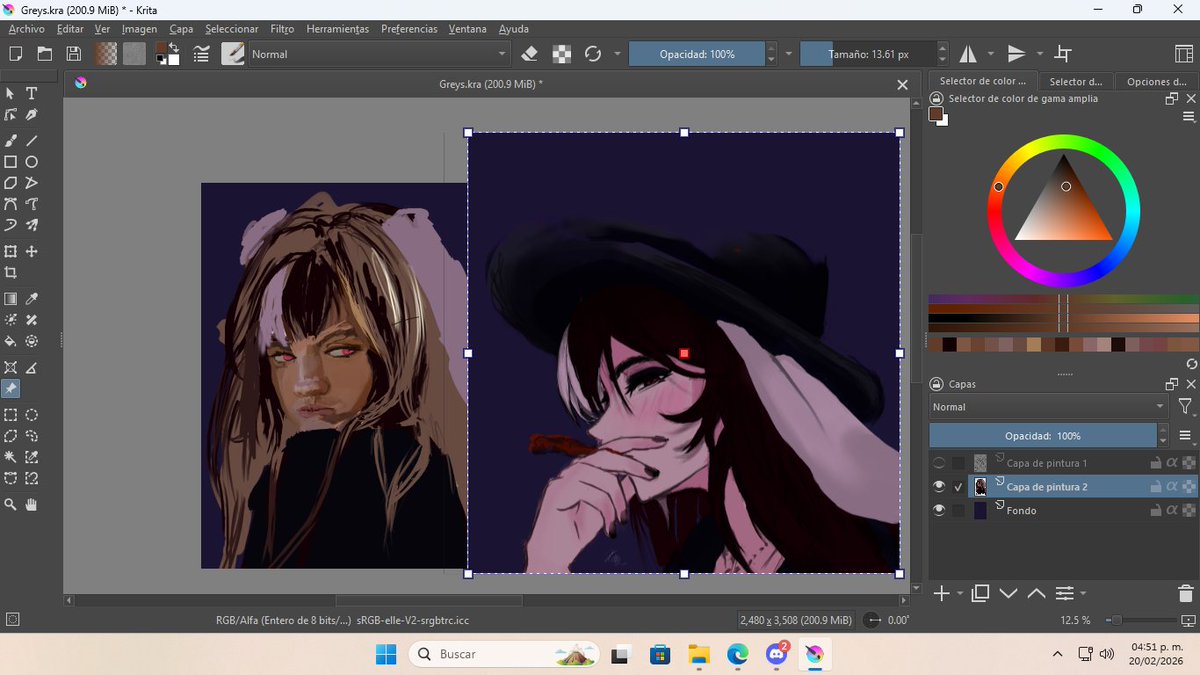 Hola chicuelos, estoy trabajando en esto para Greys... quiero experimentar en este estilo de dibujo, que opinan? 

(Ignoren las capas, soy masoca)