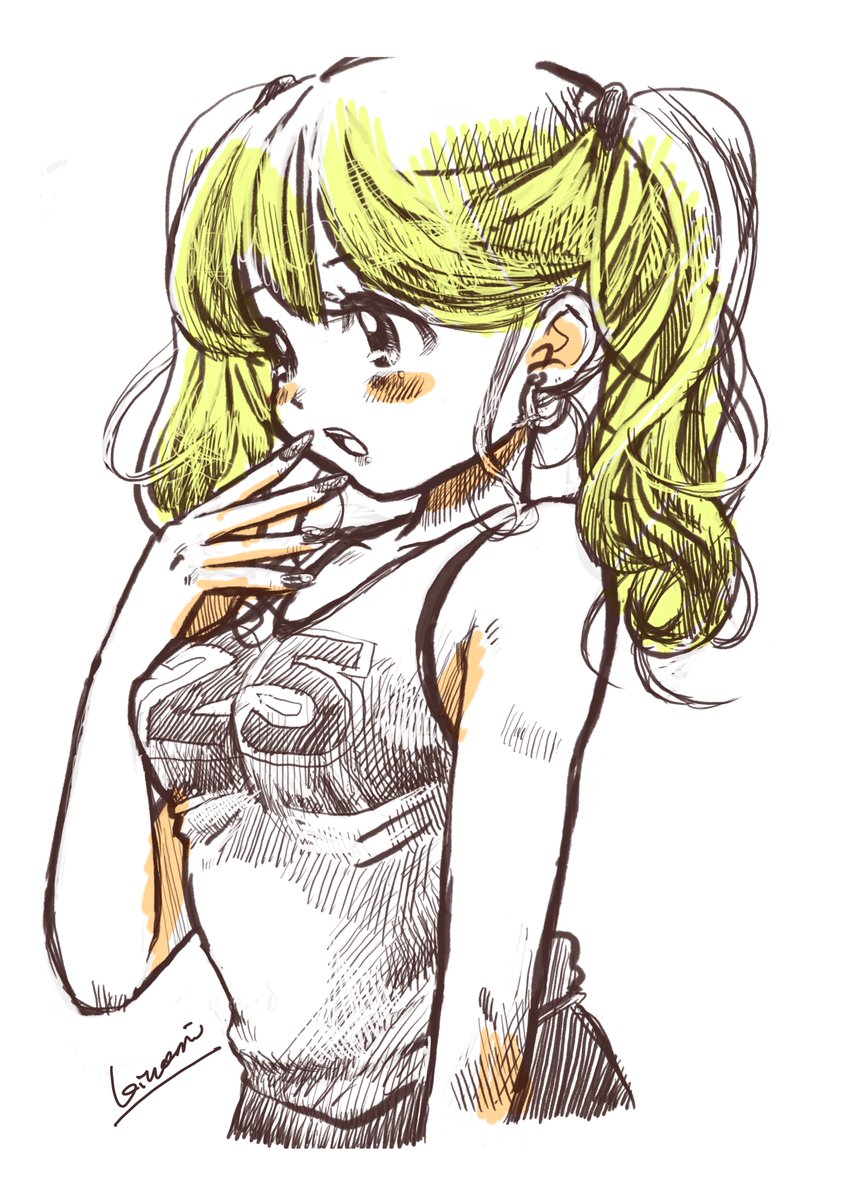 おはようございます、土曜日！ 随分前の落書きを発掘🦖 夏が恋しい！☀️