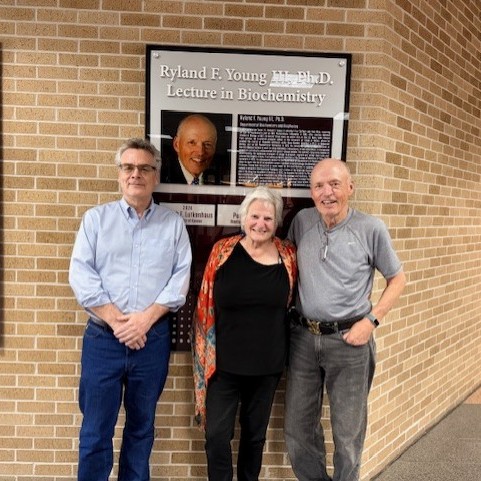 TAMUBCBP's tweet image. Last week, Carol Gross, UCSF professor, spoke at the 2026 Ryland F. Young III Lecture in Biochemistry. The series honors Ryland F. Young III, @TAMU Distinguished Professor Emeritus, and his 46-year career advancing our understanding of molecular mechanisms. #BCBP