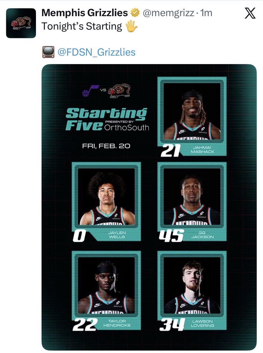 mrmjjoy's tweet photo. @utahjazz @KSLSportsZone We are starting a two way and a 10 day contract player 😂. https://t.co/dahWn3DV5V