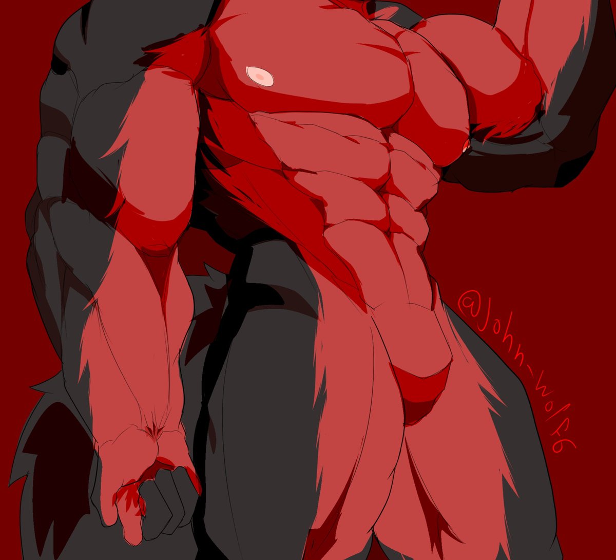 Im very happy that i can draw this kind of huge bodys
#furry #furryart