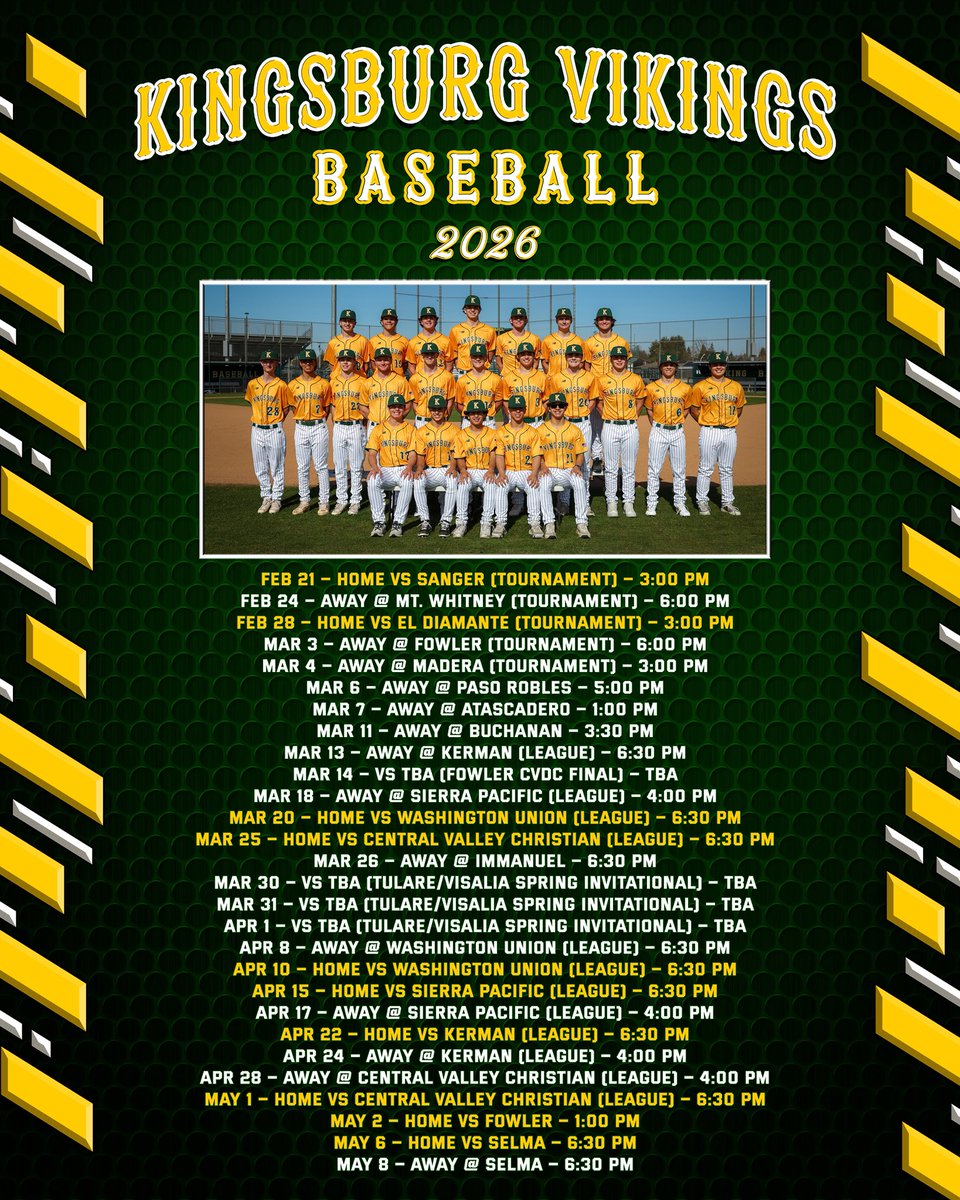 Kingsburg Vikings Baseball tweet media