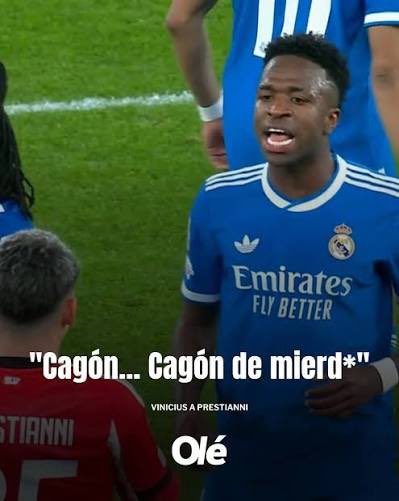 ¿Y a Mbappe no le van a sancionar por decirle “puto”? ¿O a Vinicius por decirle cagon? Que absurdas se volvieron algunas reglas del futbol en los últimos tiempos. Si Sos negro podes insultar, si sos musulmán podes frenar partidos. Pero al blanquito y cristiano con palo 🤦🏻‍♂️