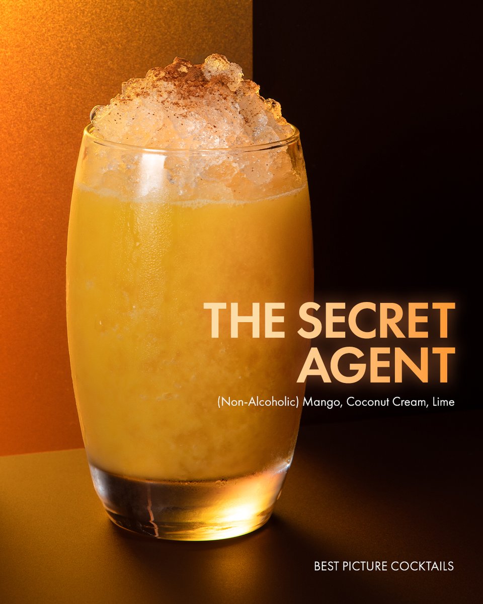 Discretion never tasted so bright 🥭 Drawn from the world of THE SECRET AGENT, this alcohol-free escape carries the tension of hidden identities and close calls, cool on the surface, charged underneath.

No Oscars ticket? Fanny’s has you covered. Toast with champagne, enjoy