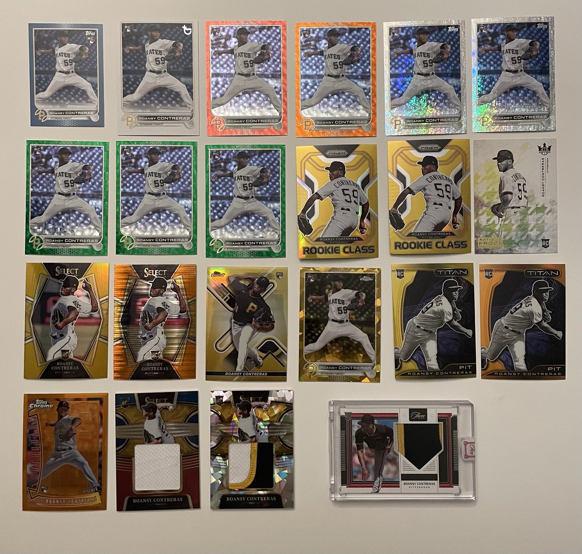 GrejdaL's tweet photo. @cardboardbst Roansy Contreras cards for sale. Everything is $8 or less with most autos being around $3 each. The more quantity you buy, the better deal you get. A lot of high end brands (NT, Immaculate, Flawless, etc.) and low numbered cards (/5, /7, /10). Let me know if you are interested. https://t.co/RRX0OLaOZw