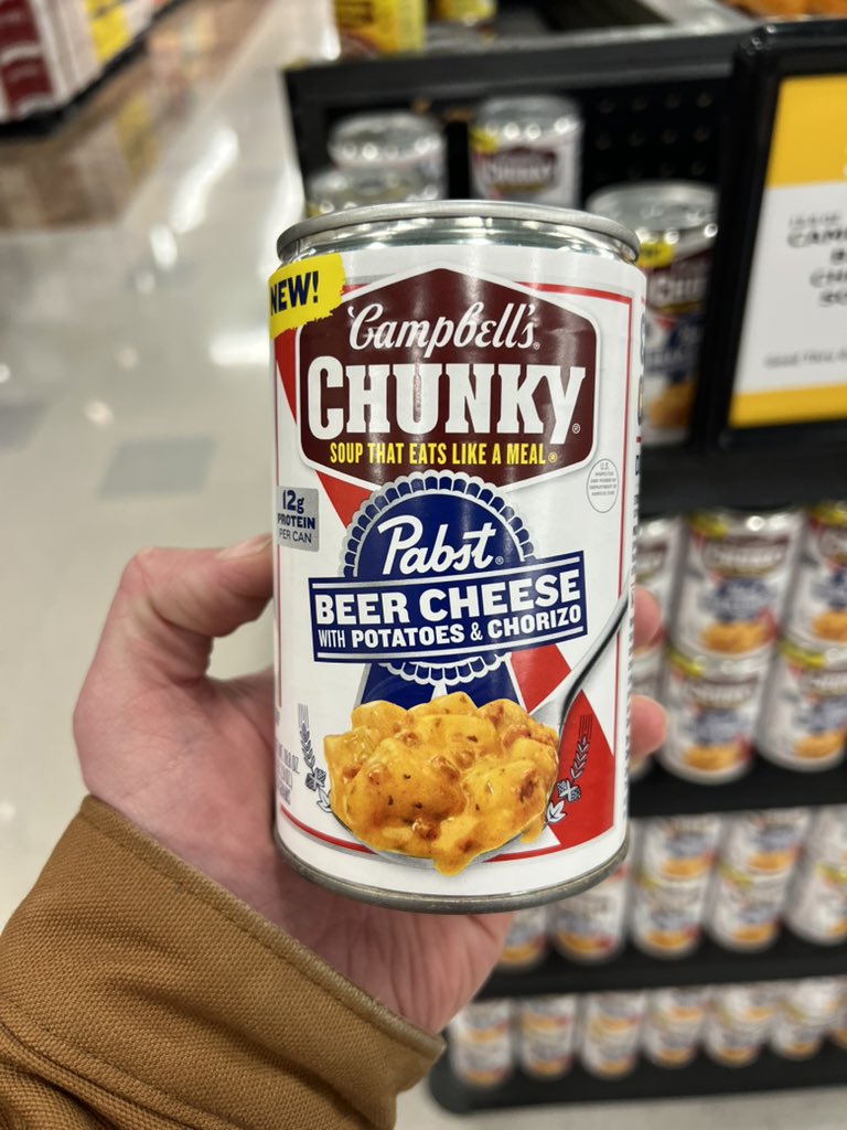 Last night we let the PBR beer cheese chunky soup talk