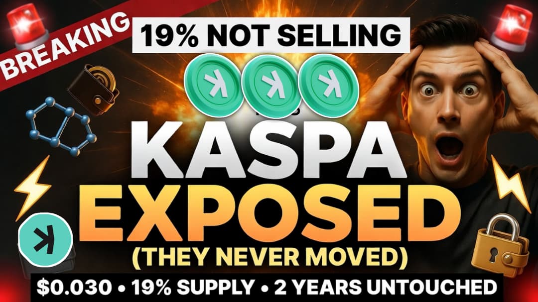 Kaspa ($KAS) just hit a NEW ALL-TIME HIGH
for long-term holders.

19% of the TOTAL supply has sat idle
for 2+ YEARS.

That's nearly 1 in every 5 $KAS coins.

Watch my full $KAS analysis 👇
youtu.be/hBjmzgHIGzk

#Kaspa #KAS #Crypto #HODL
