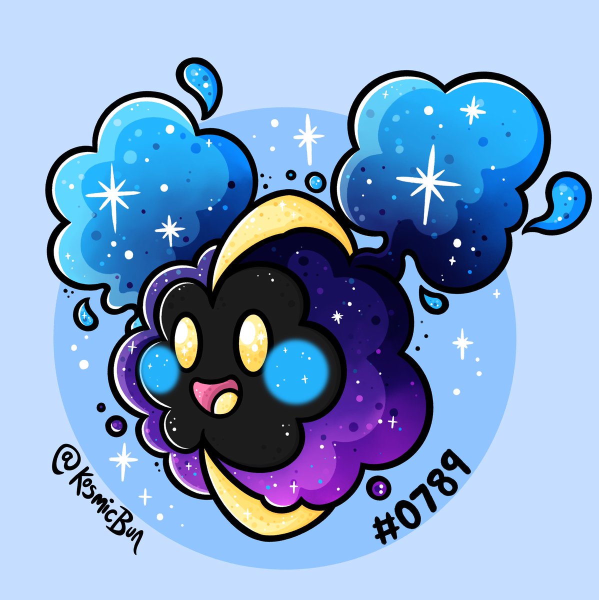 Another little Pokémon doodle of the adorable Cosmog! Span the randomiser wheel a couple of times before getting this one  😂 #pokemon #pokemonart #pokemontiktok #cosmog #illustration