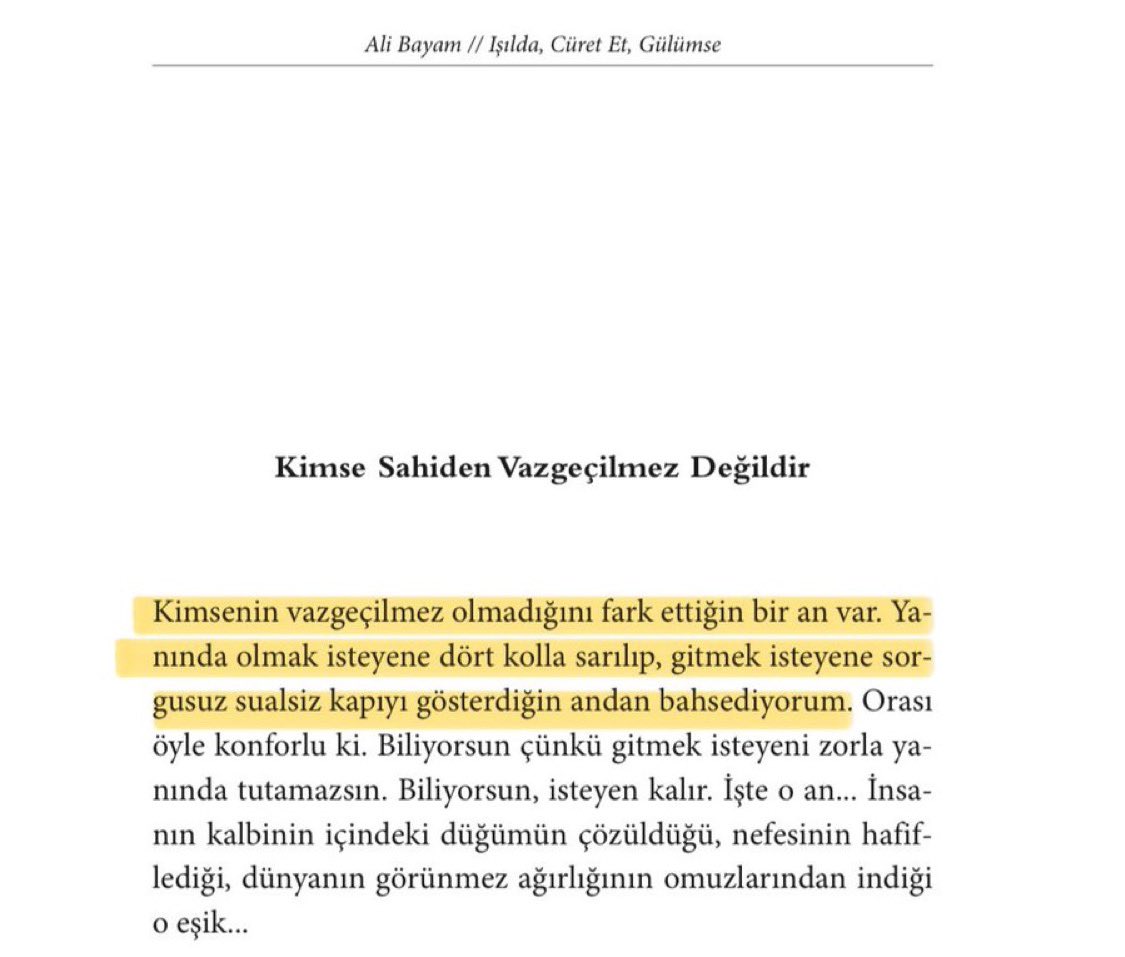 Kimse vazgeçilmez değildir.