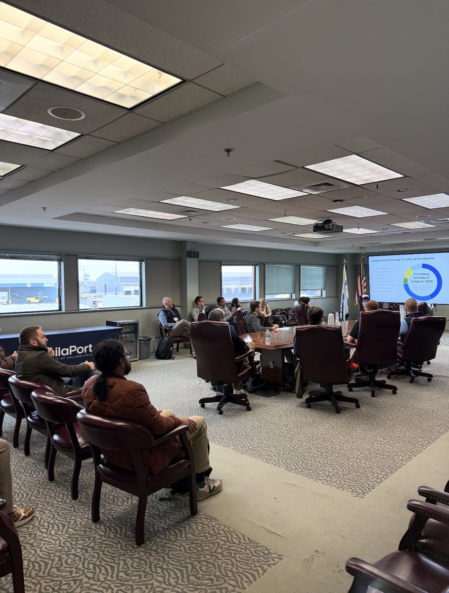 ACEC_PA's tweet image. As part of ACEC/PA's Future NOW Program, early-career engineers got an inside look at behind-the-scenes of the Philadelphia Regional Port Authority, or more commonly known as PhilaPort. 
#ACECPA ##FutureNOW #PhilaPort