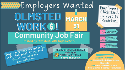 Calling all employers! We're hosting the 5th annual Olmsted Work$ Community Job Fair and we want YOU to join us! Connect with talented job seekers from our community. Interested? Complete the employer registration form. docs.google.com/forms/d/e/1FAI…
<a href="/OFHSLeoSpagnola/">Leo Spagnola</a>