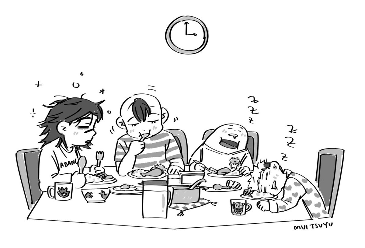 jjk_fess's tweet photo. !JJK sahur bareng para abang adek 😌

*art by sender https://t.co/Q2JxtsoD0P
