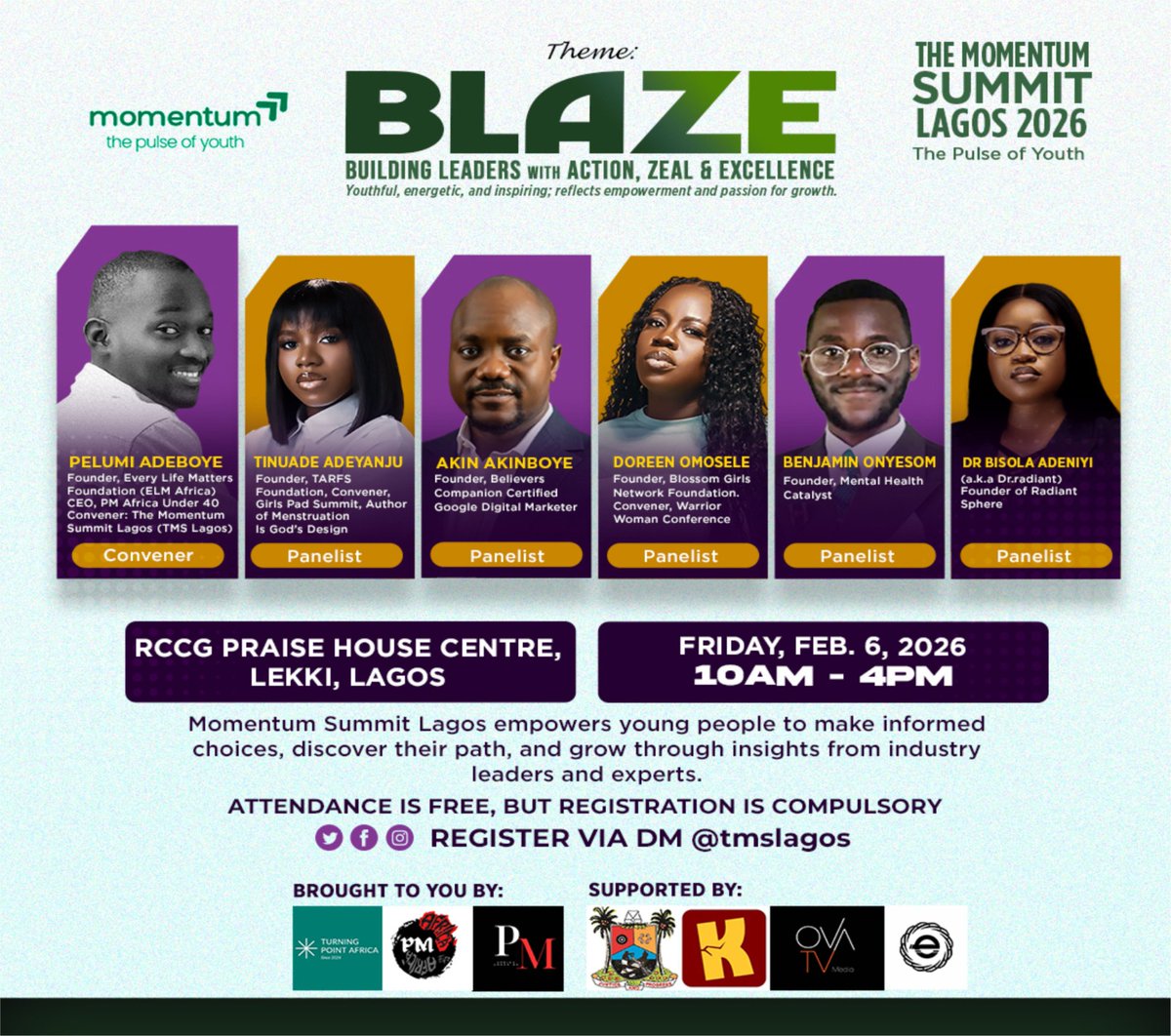 gopelumiadeboye's tweet photo. By 2030, I’ll be in South Africa, Ghana, and Senegal; for the first time in my life.

Guess what’s taking me there?

THE MOMENTUM SUMMIT.

A man’s work opens doors for him.
If you’re waiting for a sign to start that idea, this is it.

#PelumiAdeboye #TMSConnect https://t.co/uINgbqw6of
