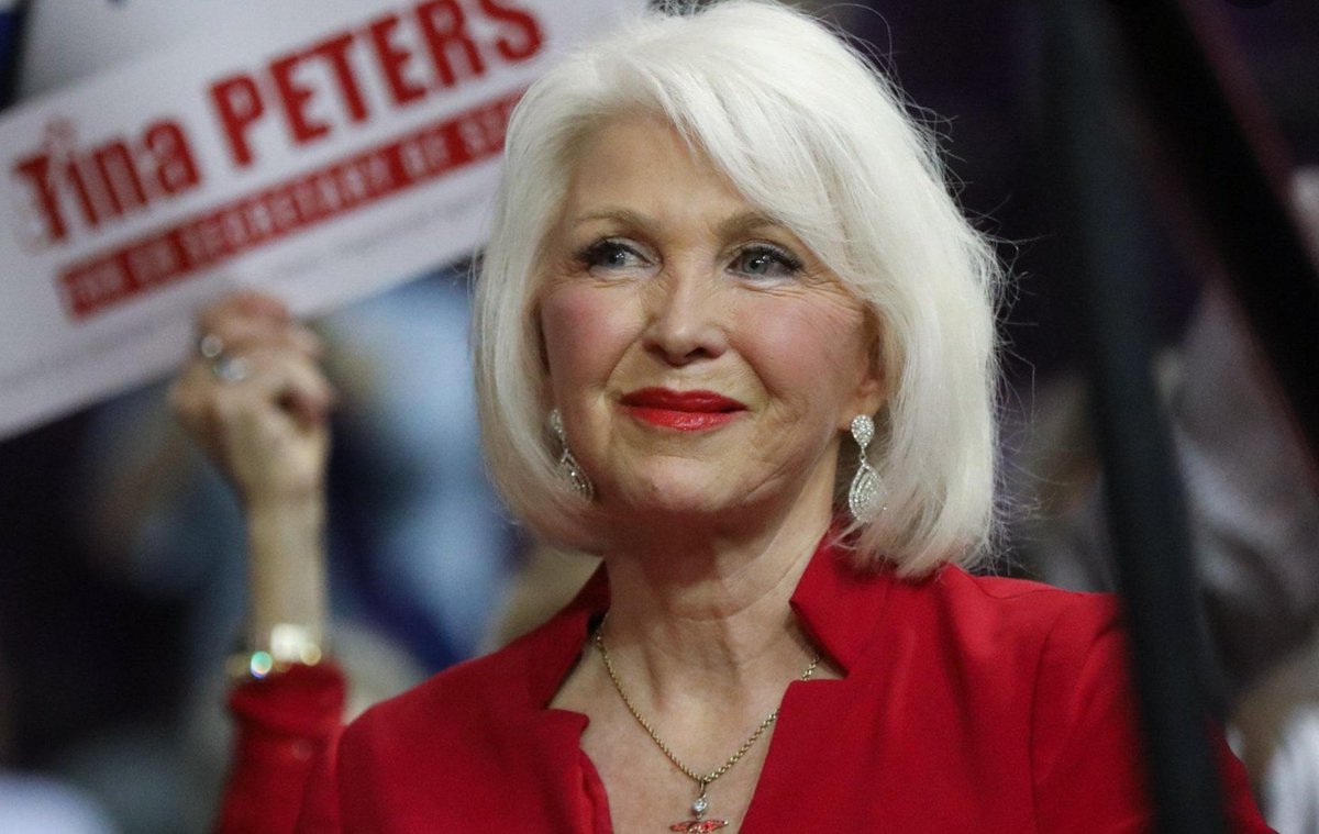 🚨JUST IN: A Colorado Appeals Court Denies Tina Peters Bond. 

The 70-Year-Old Gold Star Mother will Remain in Prison. 

Smh! - 🤬 🤬 🤬