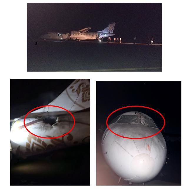 MoeSatKhinn's tweet photo. #BreakingNews: On Feb 20, 2026, a Myanmar National Airlines ATR-72-600 passenger plane scheduled for a Myitkyina-Mandalay flight was targeted in a heinous FPV suicide drone attack carried out by combined #KIA & #PDF terrorist groups.
#Myanmar #AviationSafety #MNA #TerrorismAlert https://t.co/WMYZ4Fcvhp