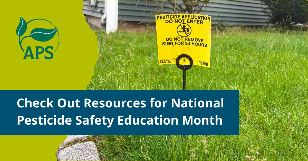 plantdisease's tweet image. It’s always a good time for homeowners to learn about safe pesticide use. Explore the basics of #pesticides, learn safe #pestmanagement, and discover relevant pesticide laws and regulations during #PesticideSafetyMonth.

Learn more: bit.ly/3OoceEs