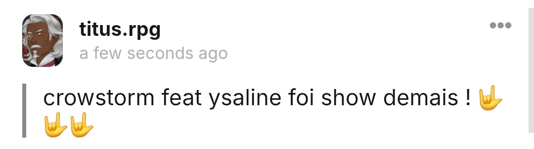 RPGTITUS's tweet image. Foi uma noite fenomenal, né?