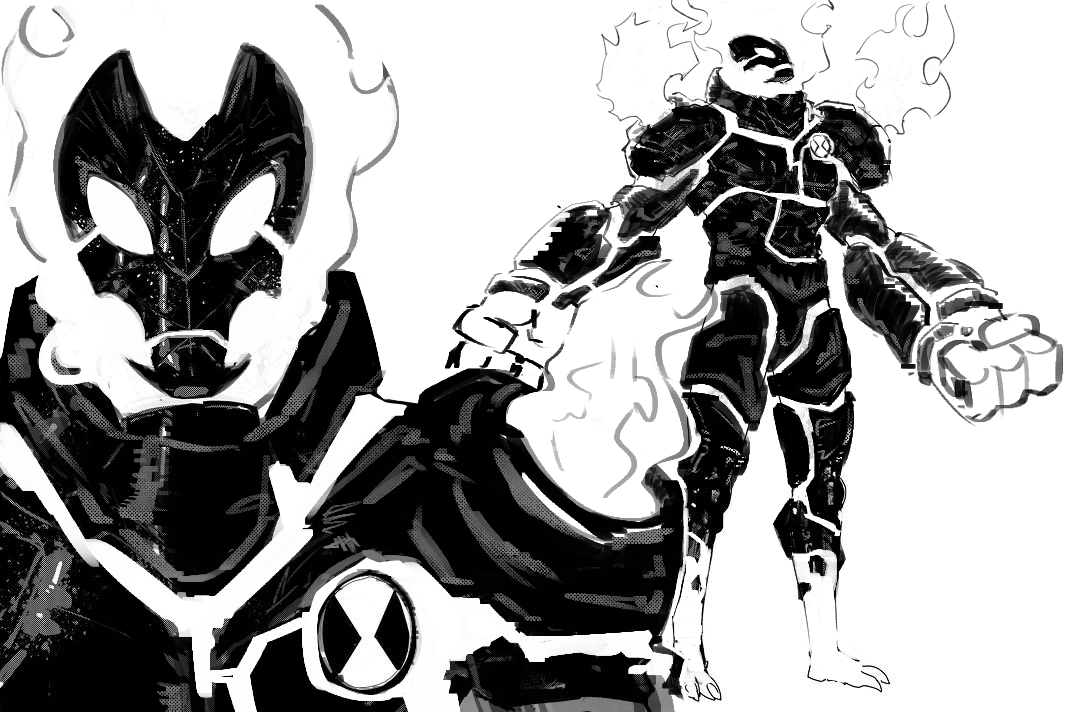 Wanted to see how the OG Heatblast design would look with the new aesthetic