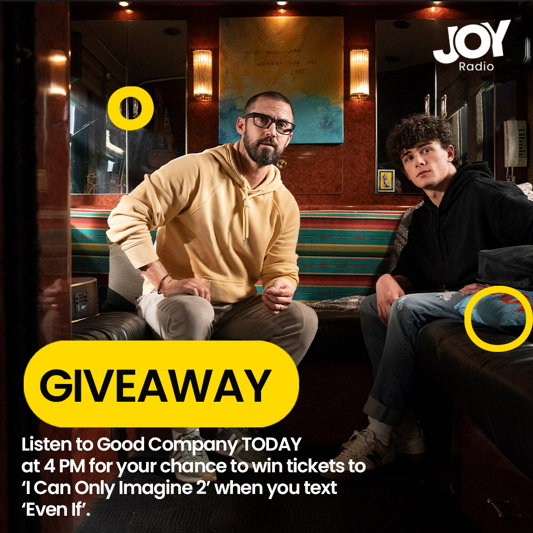 myJOYRadio's tweet photo. Your chance to win tickets to ‘I Can Only Imagine 2’ is TODAY! Listen to Good Company, text ‘Even If’ &amp; your name to 905-338-1250 when you hear the cue to text. Stream JOY Radio at https://t.co/Me6lHdXP38! https://t.co/cjVhpKKyE9