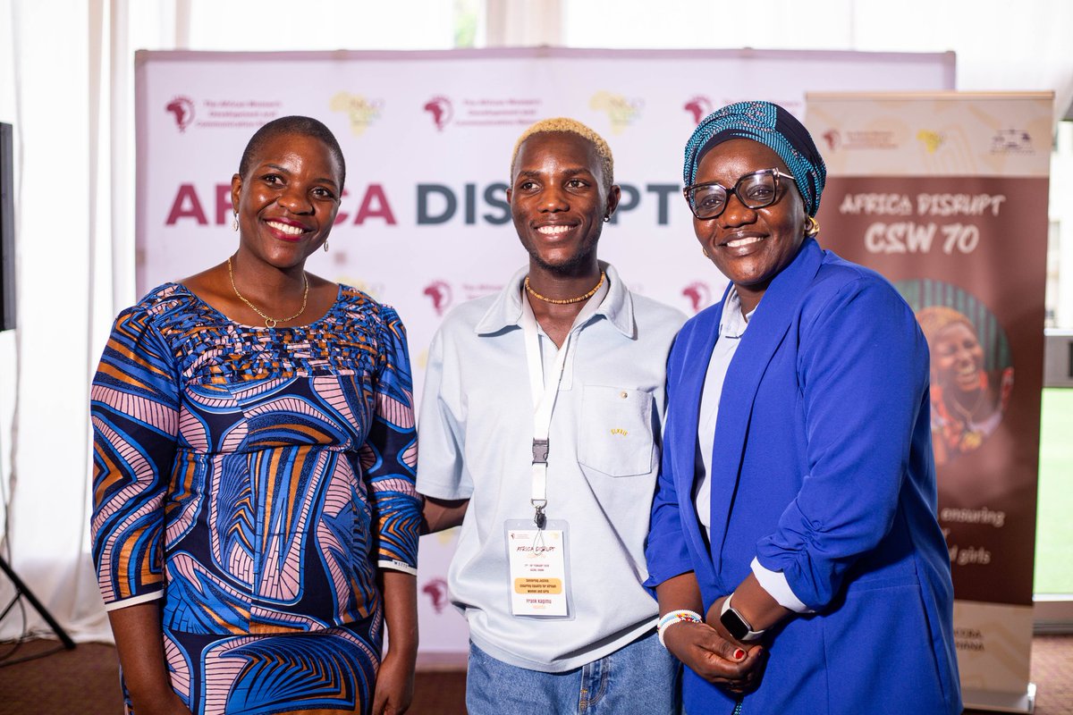 3️⃣ days.
Multiple countries.
Intergenerational leadership.
Difficult conversations.
Strategic alignment.
Africa Disrupt is not an event — it is movement infrastructure. 💙🔥

#AfricaDisruptCSW70
#CSW70