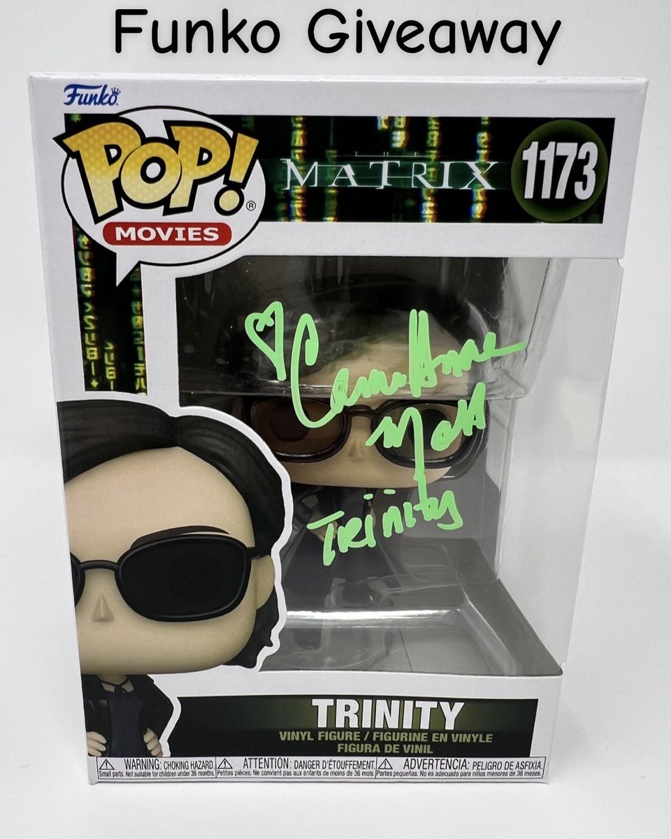 officialpix's tweet photo. 🎉 Official Pix Autographed Funko Giveaway 🎉
Enter for a chance to win an exclusive autographed Carrie Ann Moss Funko from Official Pix by completing the following steps:
1️⃣ Follow or be currently following @officialpix on X. 2️⃣ Repost this post. 3️⃣ Like this post.
4️⃣Tag three friends in the comments below.
📅 Entry Deadline: 2/24 Tuesday  🏆 Winner Announcement: 2/25 Wednesday on our official X page.
⚠️ Important Reminder: Beware of fake accounts or scams. @officialpix will never ask for payment, personal information, or send links to claim your prize. Winners will only be contacted directly from our verified account.