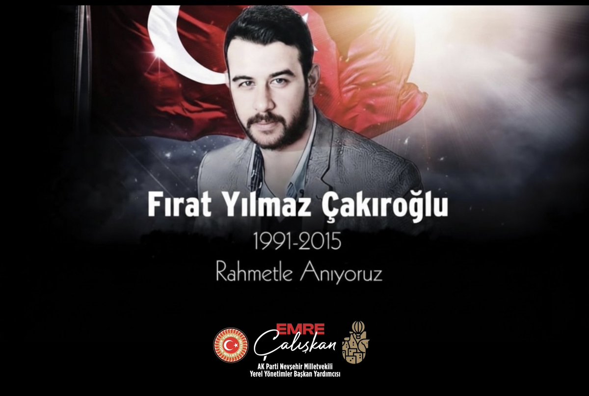 EmreCaliskan_50's tweet photo. Ege Üniversitesi’nde eğitimine devam ederken kalleş bir saldırı sonucu şehit edilen aziz şehidimiz Fırat Yılmaz Çakıroğlu’nu vefatının 11. Sene-i devriyesinde rahmet, minnet ve dualarla anıyorum.

Mekânı cennet olsun. https://t.co/cYvLVvhKzB