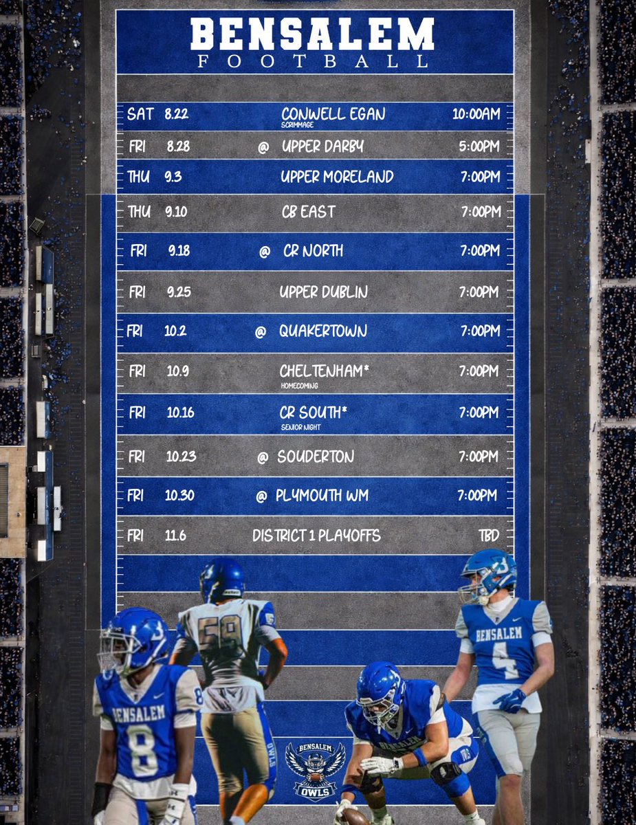 Bensalem Owls Football tweet media