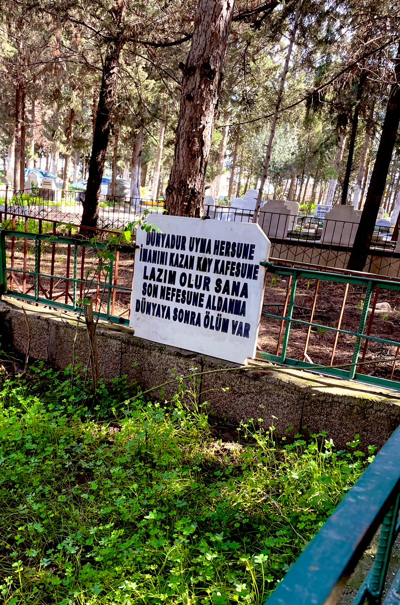 "Dünyadur geçer, uyma hersune 
İmânuni kazan, koy kafesune,
Lazim olur sana son nefesune, 
Aldanma Dünyâye sonra ölüm var." 

Dedem merhûmun vakt-i zamânında sık sık tekrar ettiği kıtalardandı. 

Mevlâ Teâla cümle Ehl-i İman ve İslâm'a mağfiret buyursun 💐🪻🌹